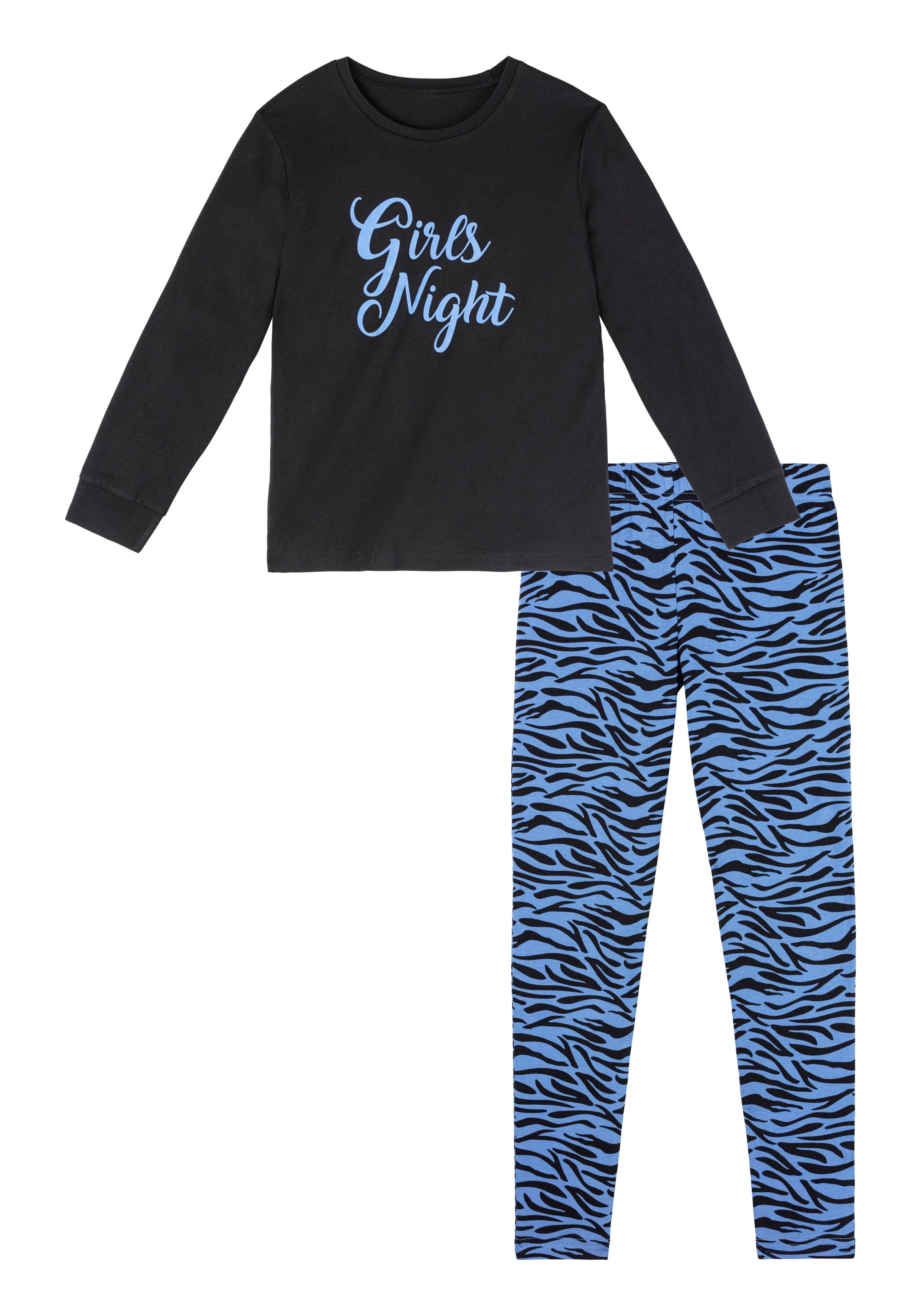 Buffalo Pyjama (2 tlg., 1 Stück) Zebra-Muster mit