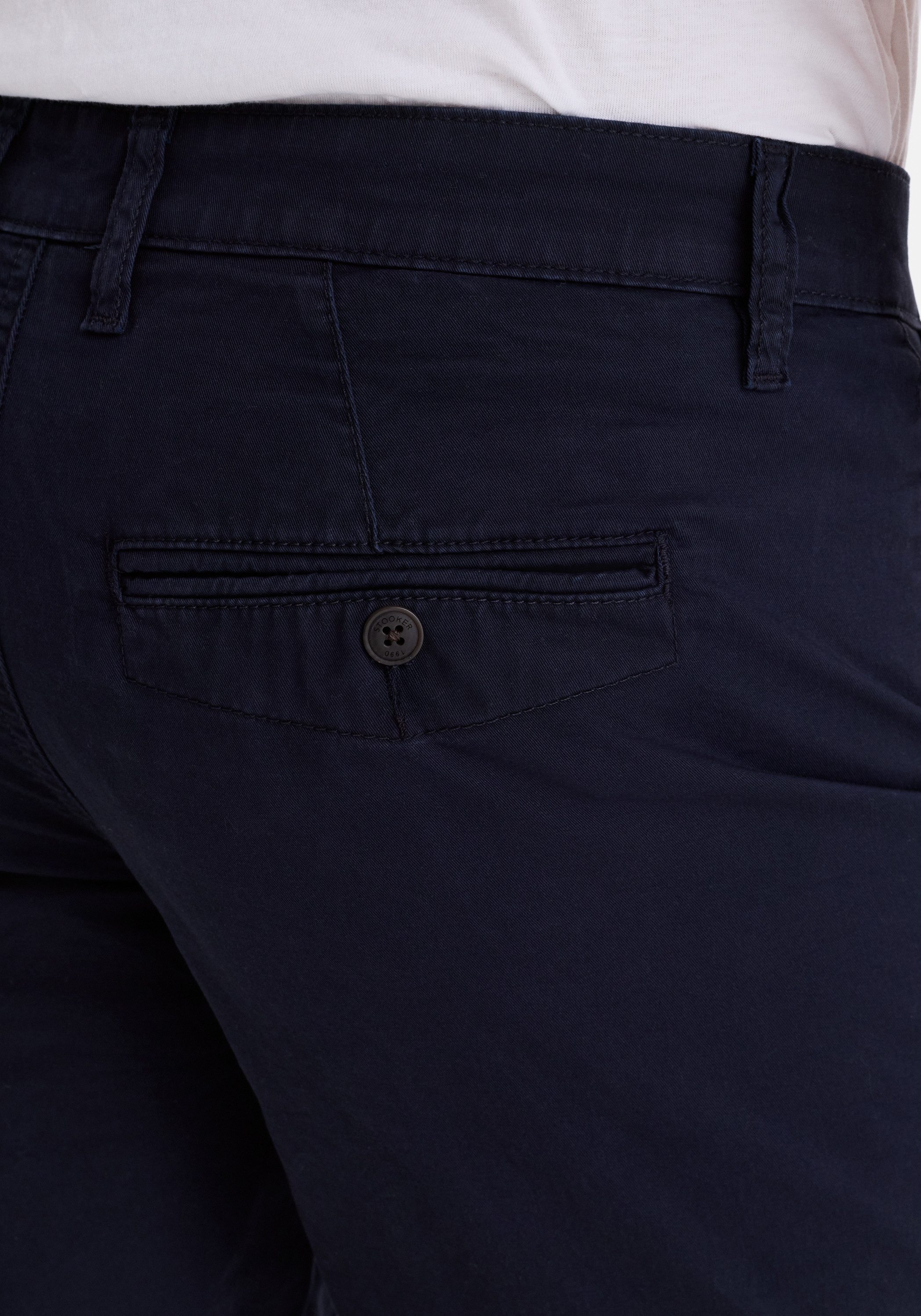 Stooker Men 5-Pocket-Jeans Chino Bermuda Comfort Slim Fit Casual Clean Wash Twill Coloured für Herren