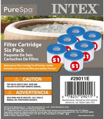 Intex Pool-Filterkartusche PureSPA 29011 Typ S1 6 Stück
