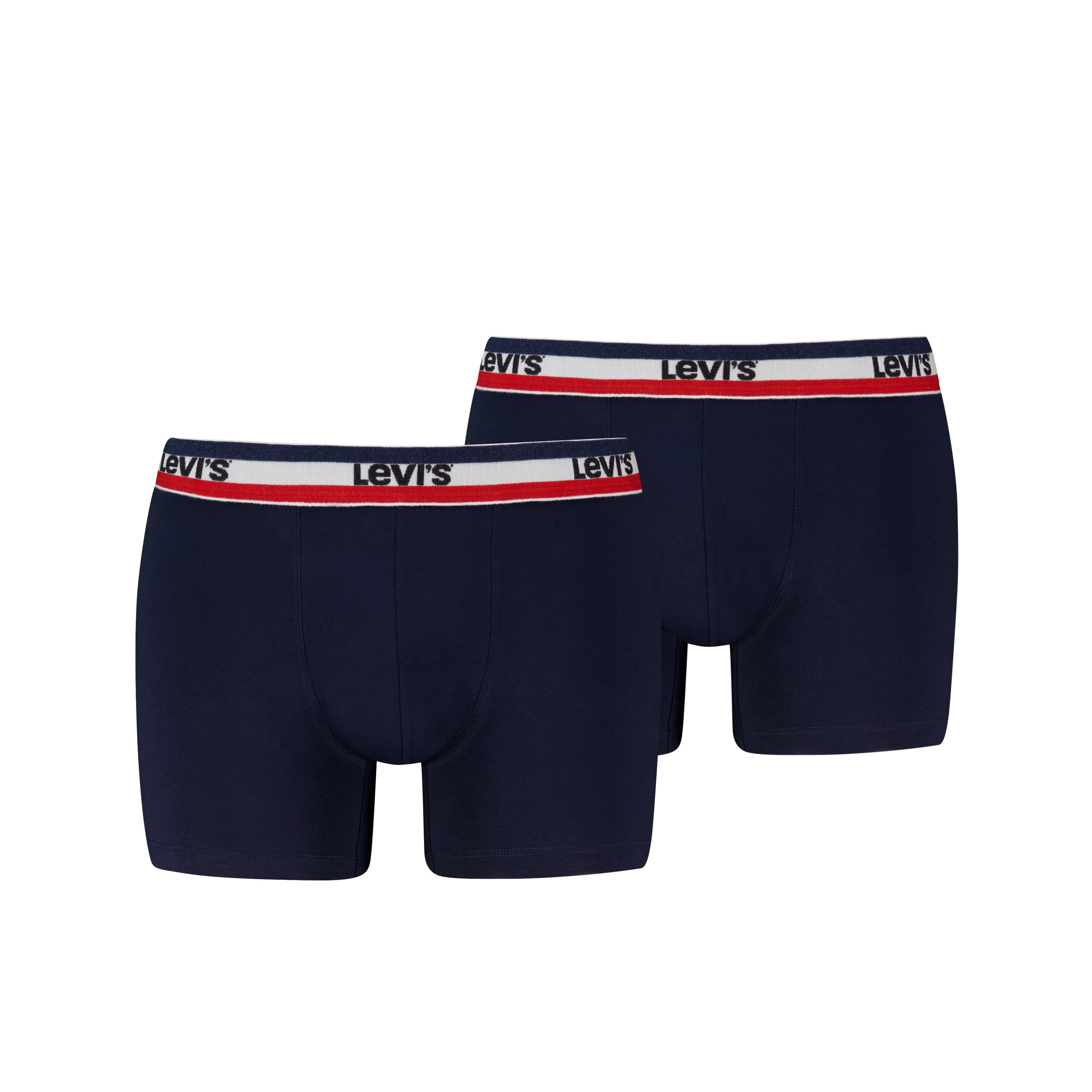 Levi's® Boxershorts LEVIS MEN REPEAT SPW LOGO BOXER BRIEF (2er Pack) ohne Eingriff, elastischer Logobund, Baumwoll-Mix