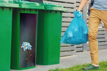 MuchoWow Wandsticker Kleines Vergissmeinnicht (1 St), Mülleimer-aufkleber, Mülltonne, Sticker, Container, Abfalbehälter