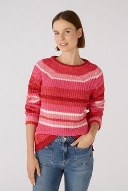 Oui Strickpullover Oui Damen Pullover Iconic Garnmix - pink red (1-tlg)
