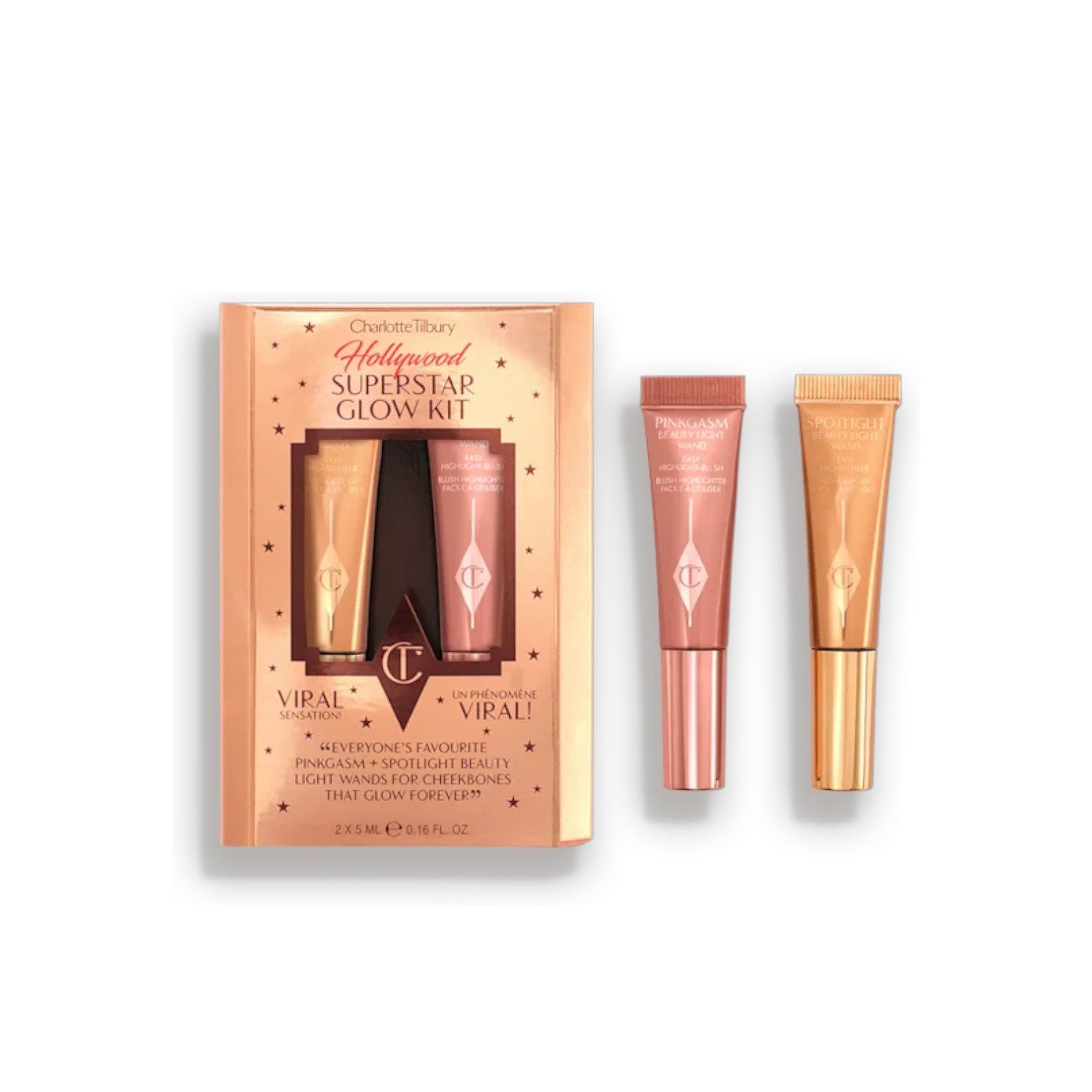 CHARLOTTE TILBURY Make-up Set HOLLYWOOD SUPERSTAR GLOW KIT, 2-tlg.