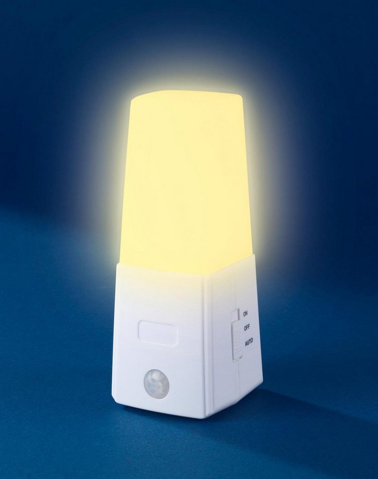 WENKO LED Nachtlicht, LED fest integriert, Unterbett-Leuchte mit  Bewegungssensor, Batteriebetrieben (3x1,5 V AAA erforderlich, nicht im  Lieferumfang enthalten)
