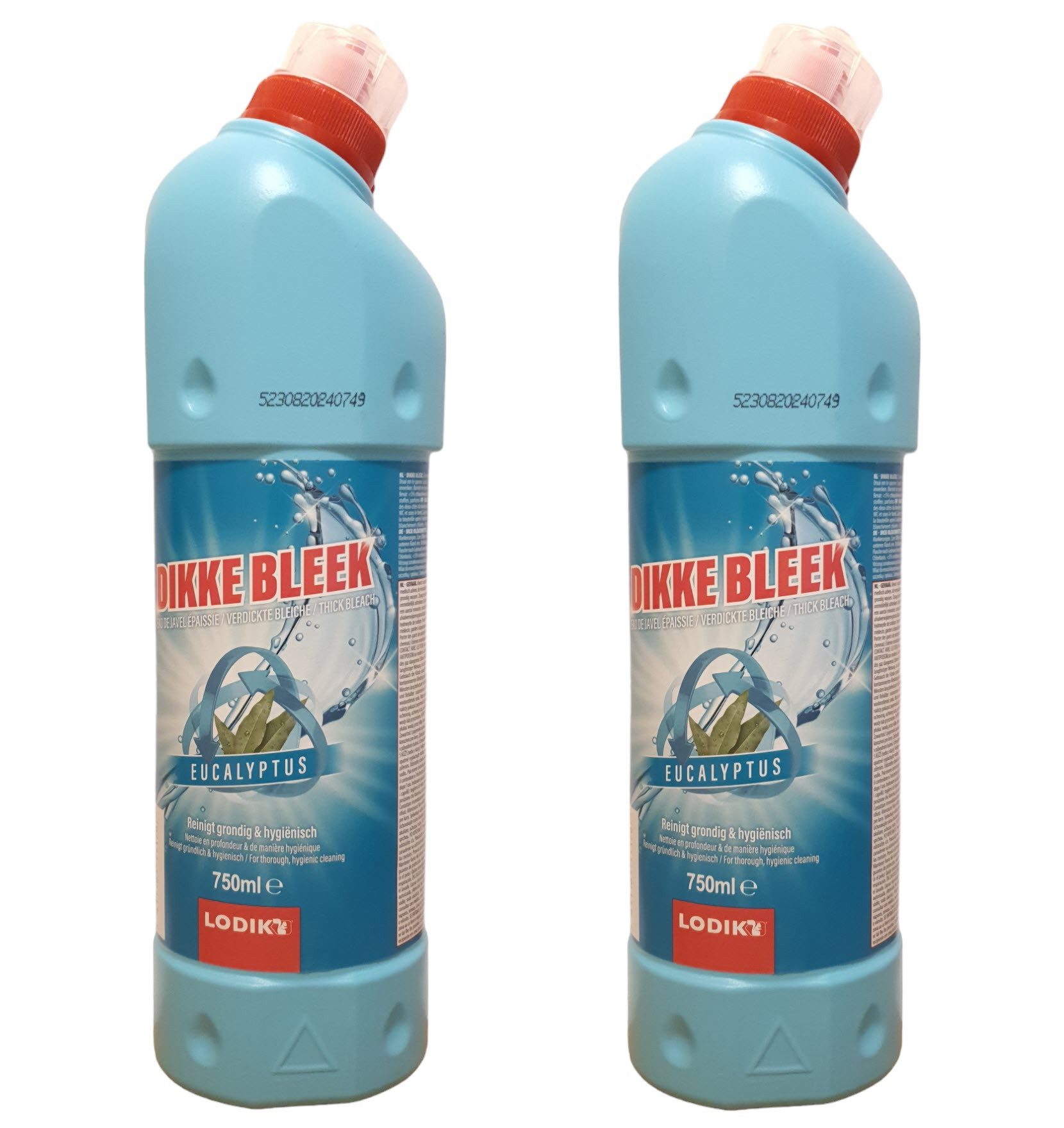 Dikke Bleek Chlorreiniger 2 x 750 ml Eukalyptus Schimmelentferner