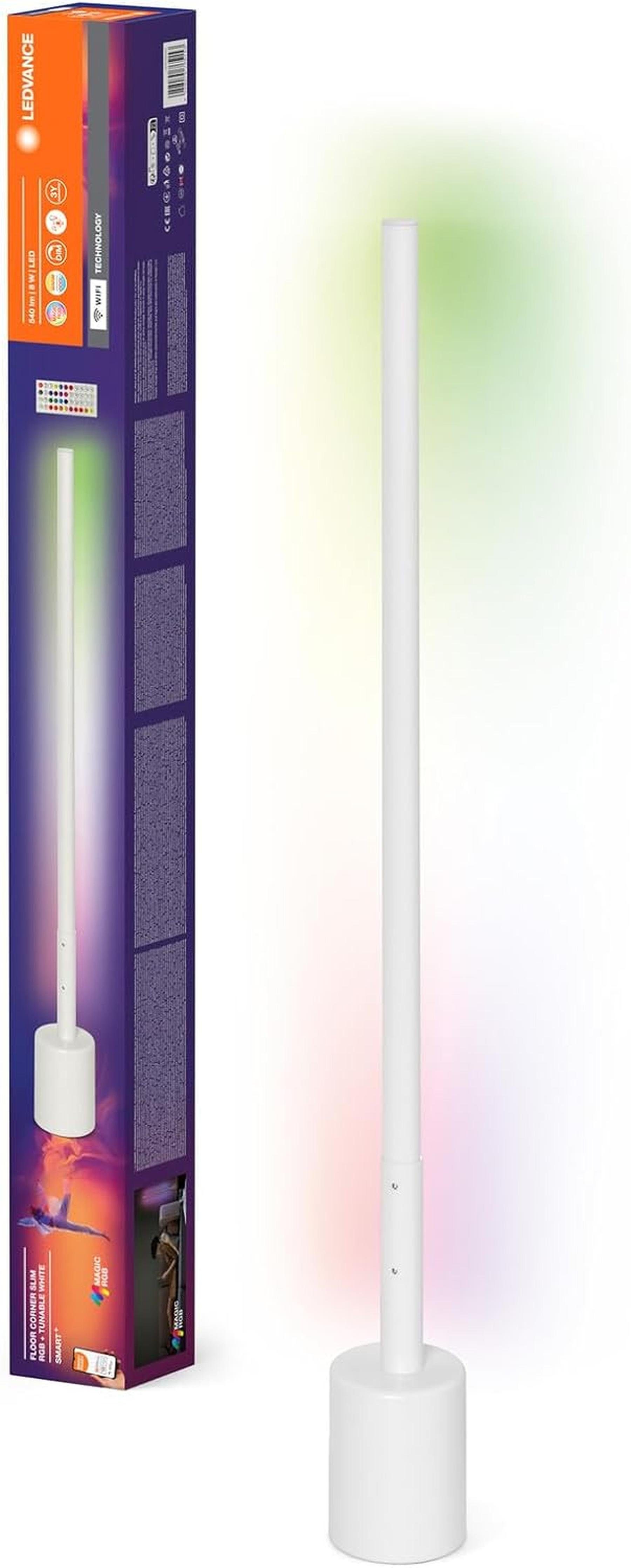 Ledvance LED Deckenfluter LEDVANCE SMART+ WIFI LED Eck-Stehleuchte 8W 800cm, Farbwechsel RGB + weiß, 8W, 540lm, Regulierbares