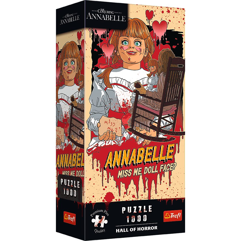 Trefl Puzzle Trefl, Hall of Horror, Annabelle, 1000 Teile Premium Plus Puzzle, 1000 Puzzleteile