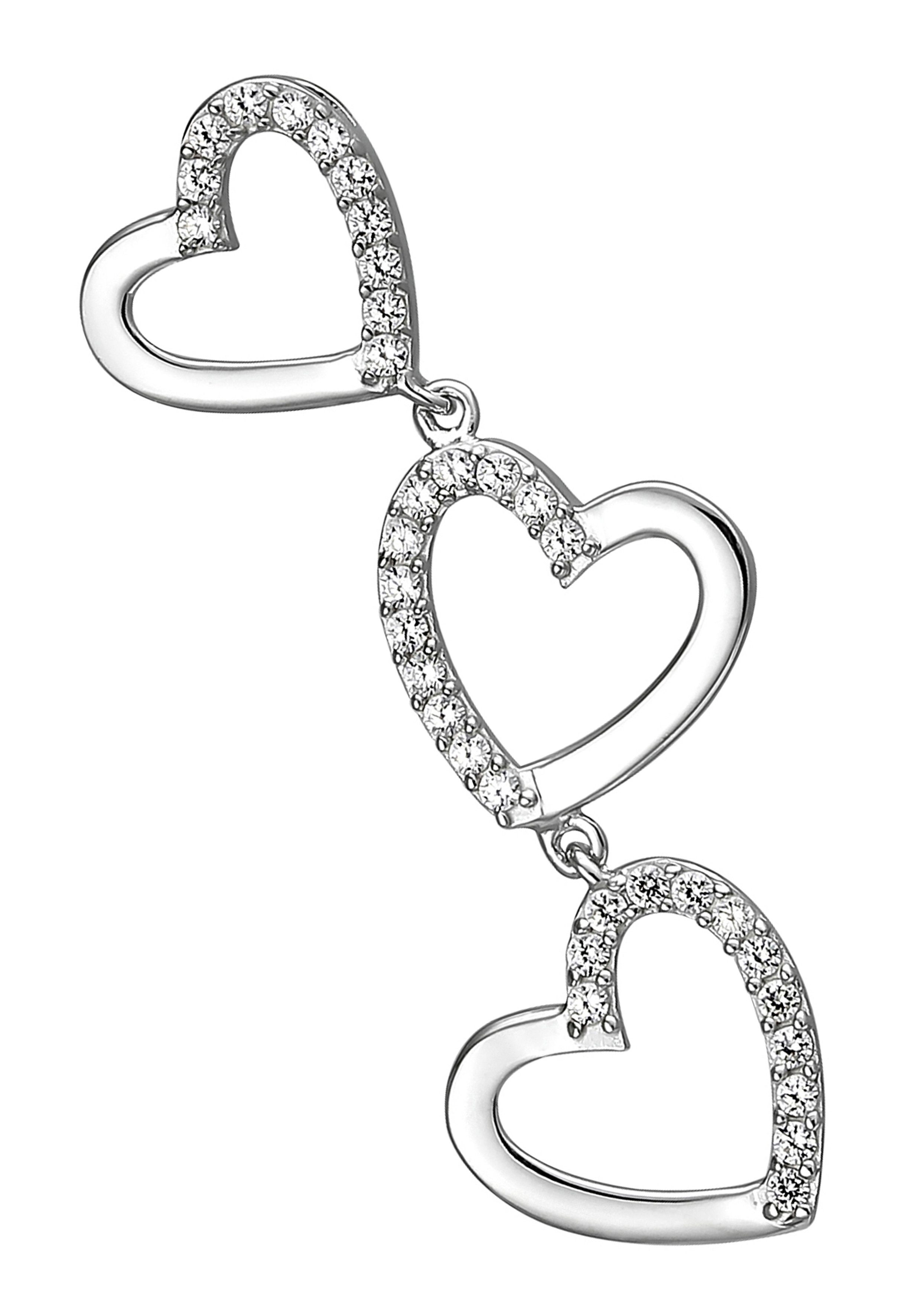 JOBO Herzanhänger Anhänger Herzen, 925...