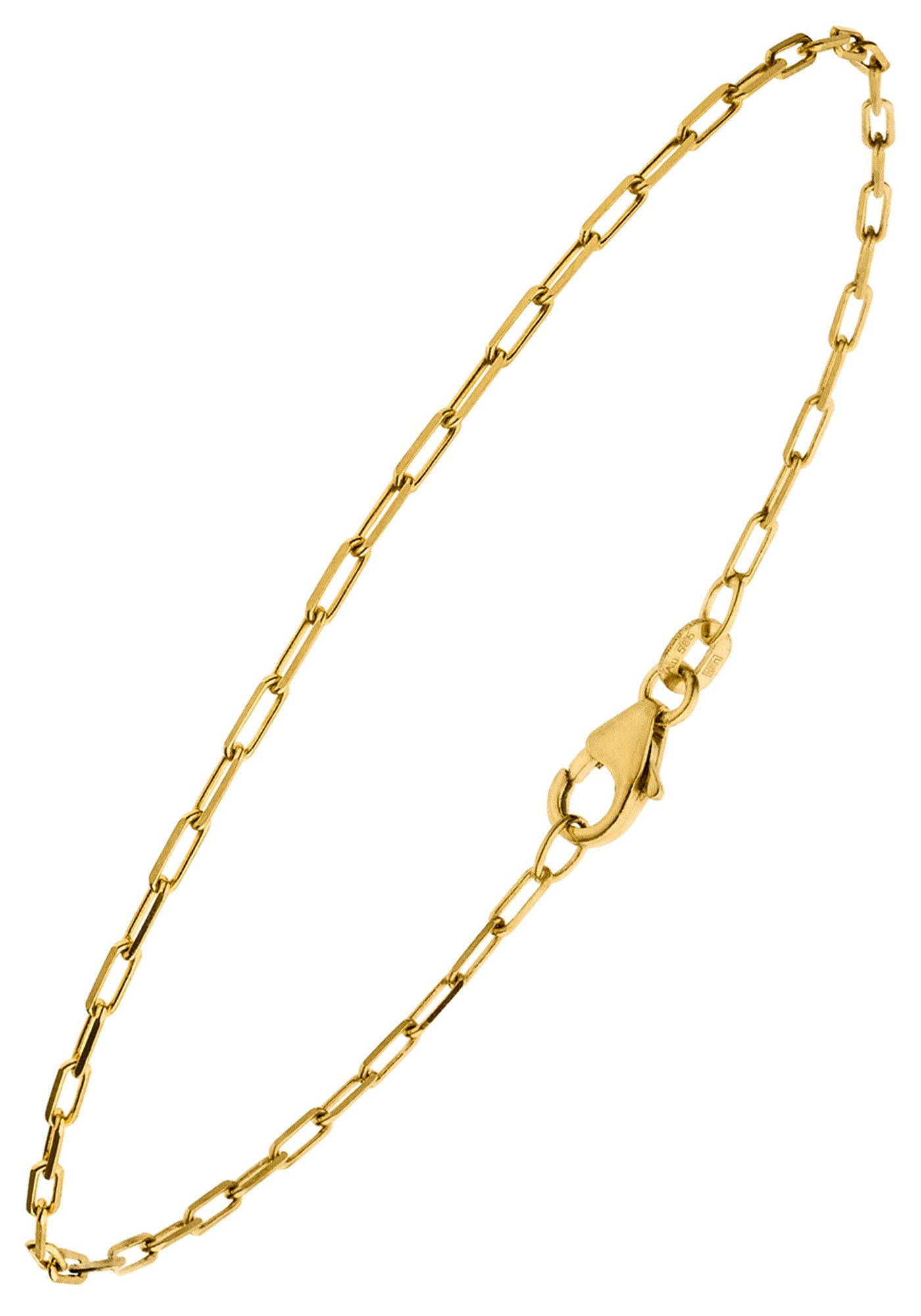 JOBO Goldarmband Armband Ankerarmband 1,6 mm 19 cm, 585 Gold massiv
