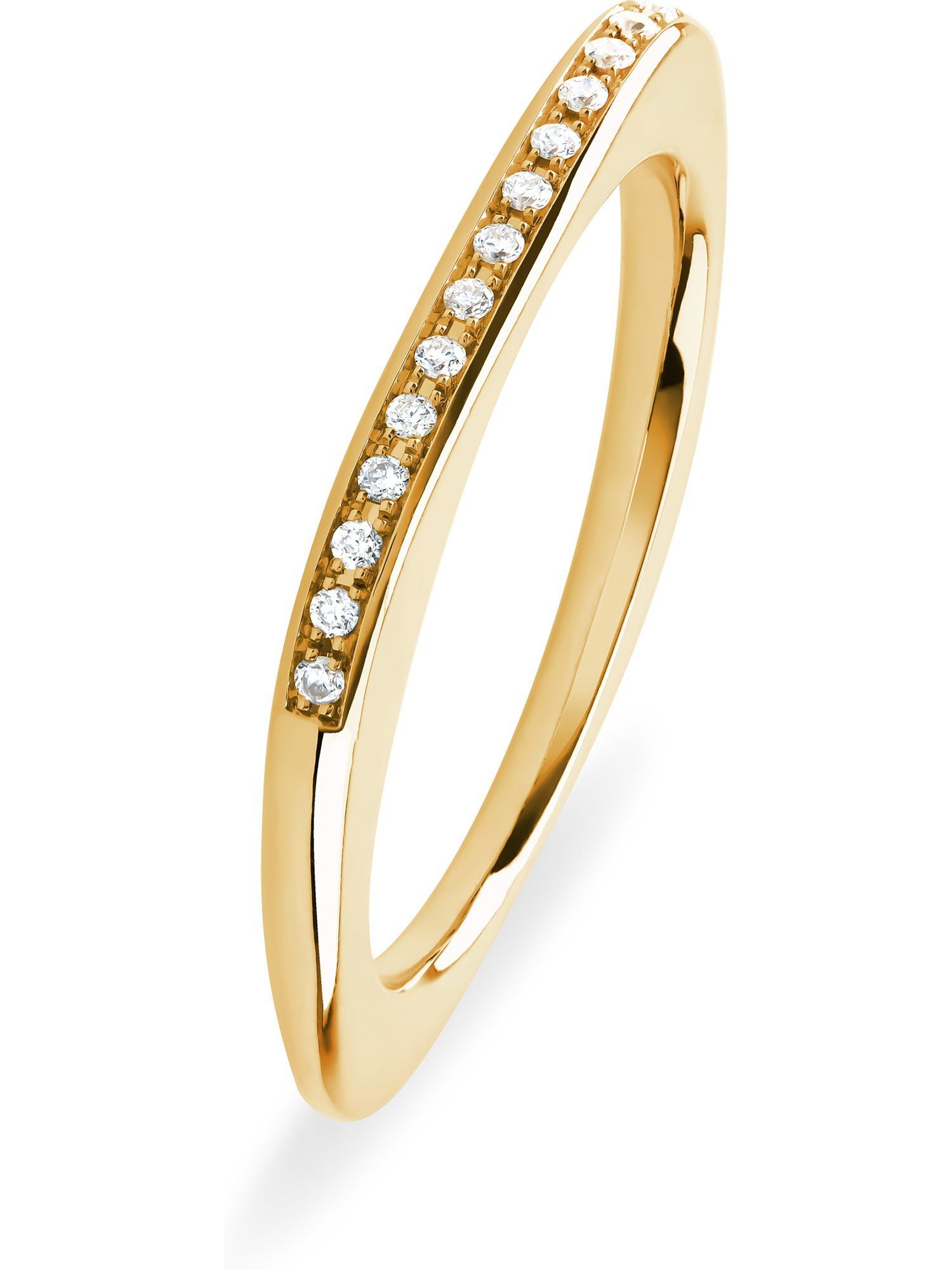 CHRIST Diamantring CHRIST Damen-Damenring 585er Gelbgold 15 Diamant | Fingerringe