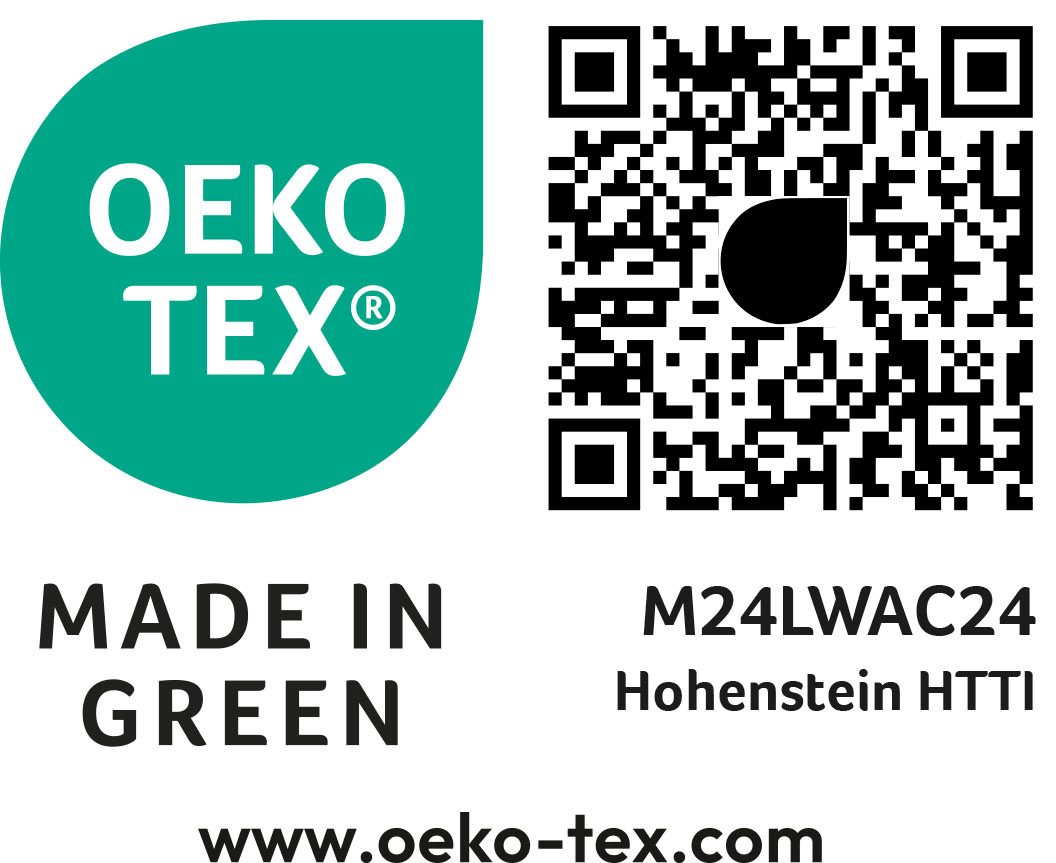 Kaeppel Wendebettwäsche MOTION 100% gekämmte Baumwolle, Mako-Satin, 2 teilig, mit feinen Wellenlinien, Markenreißverschluss, Wendeoptik – Bild 3 von 4