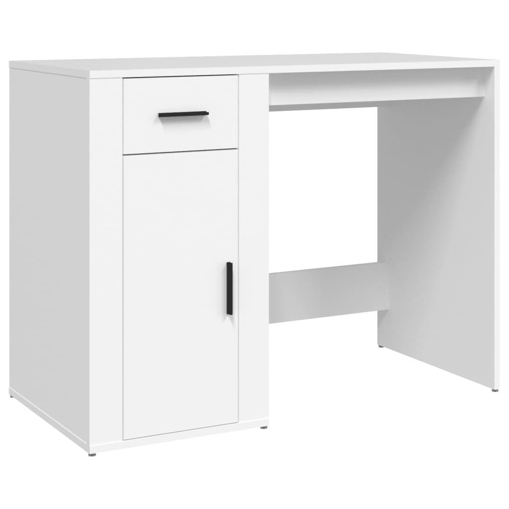 vidaXL Schreibtisch Schreibtisch Weiß 100x49x75 cm Holzwerkstoff