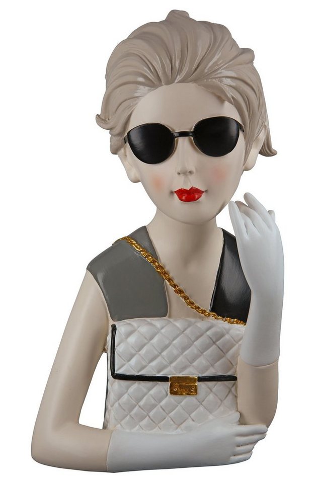 GILDE Dekofigur Figur Lady mit Handtasche (1 St), Maße: H.29cm x B.18cm x | Dekofiguren