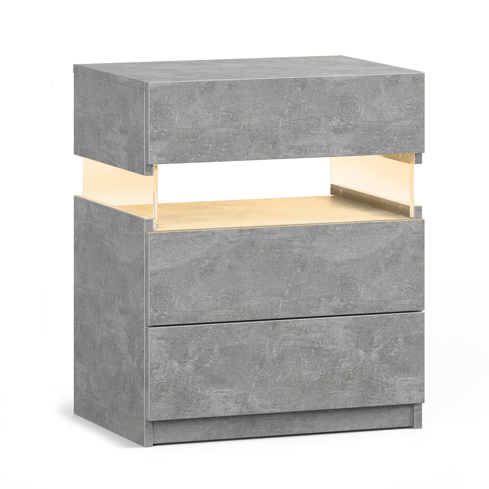 OKWISH Nachttisch Nachtschrank,Nachtkonsole,Nightstand mit 3 Schubladen günstig online kaufen