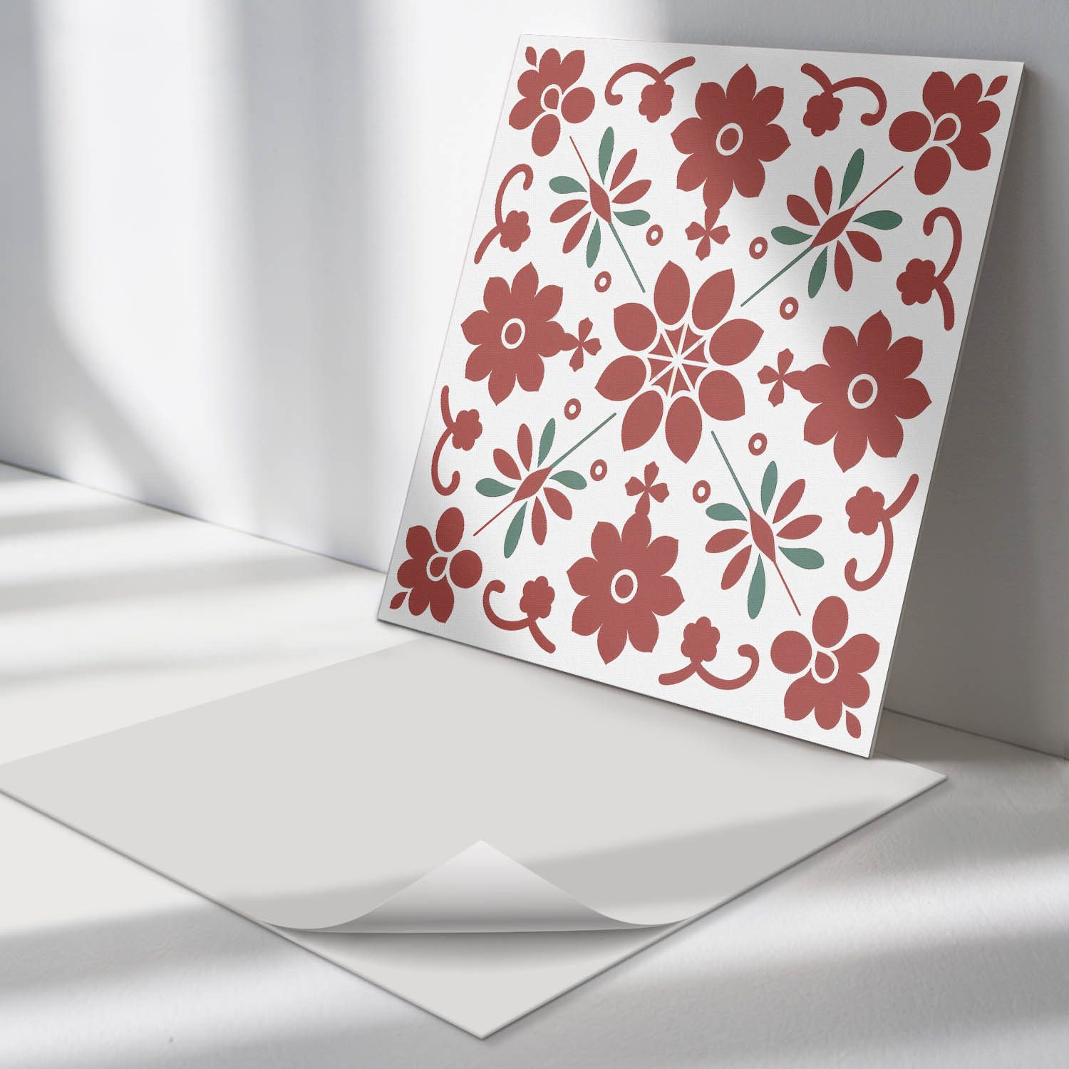 Tulup Spritzschutz Küchenrückwand Blumenmuster mit Blättern günstig online kaufen