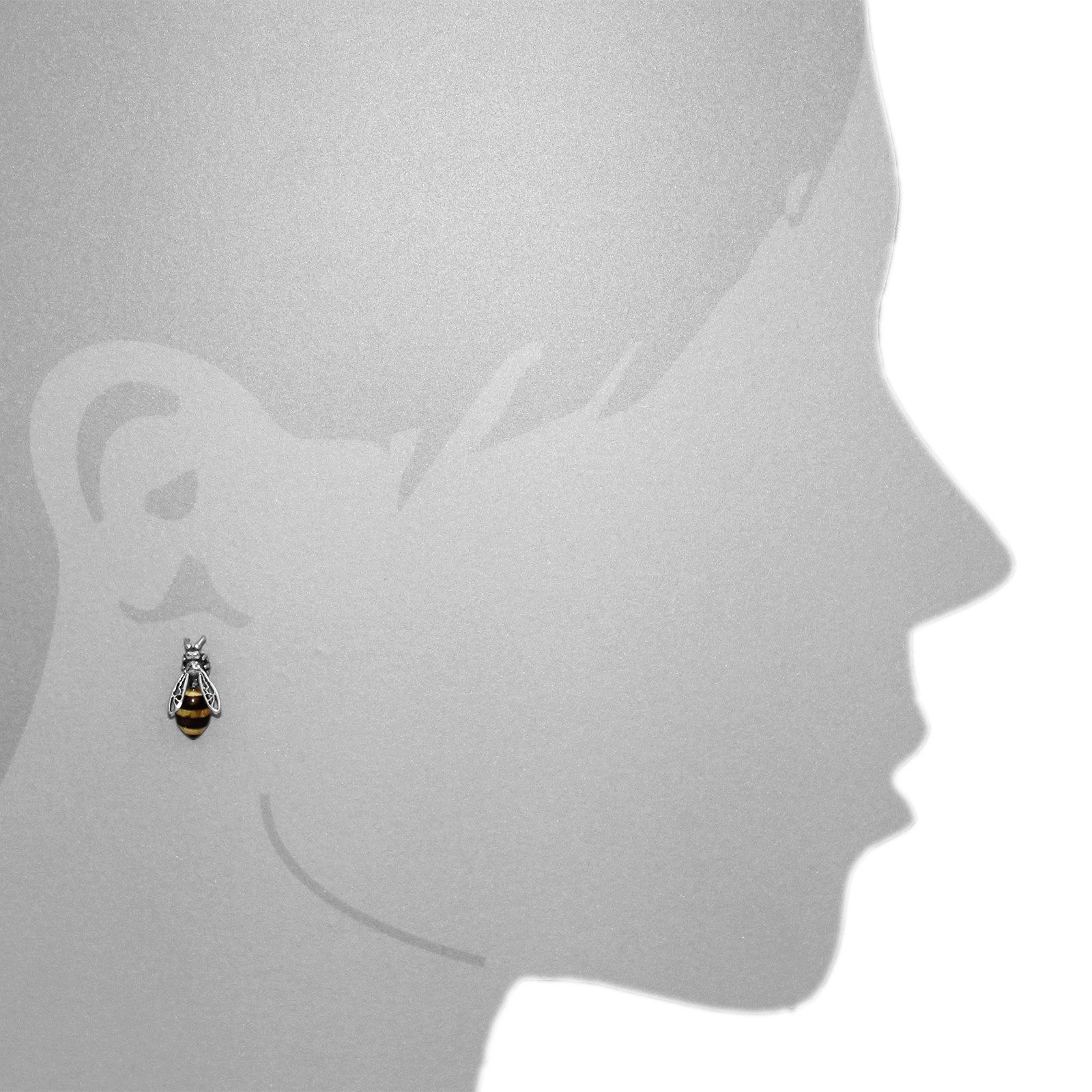 OSTSEE-SCHMUCK Paar Ohrstecker Ostsee-Schmuck Ohrstecker Wespe Ohrstecker W günstig online kaufen