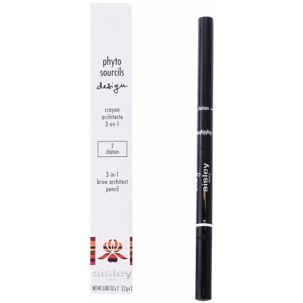 sisley Augenbrauen-Stift Phyto Sourcils Design Crayon Architecte Chatain 3-en-1 0,4 g