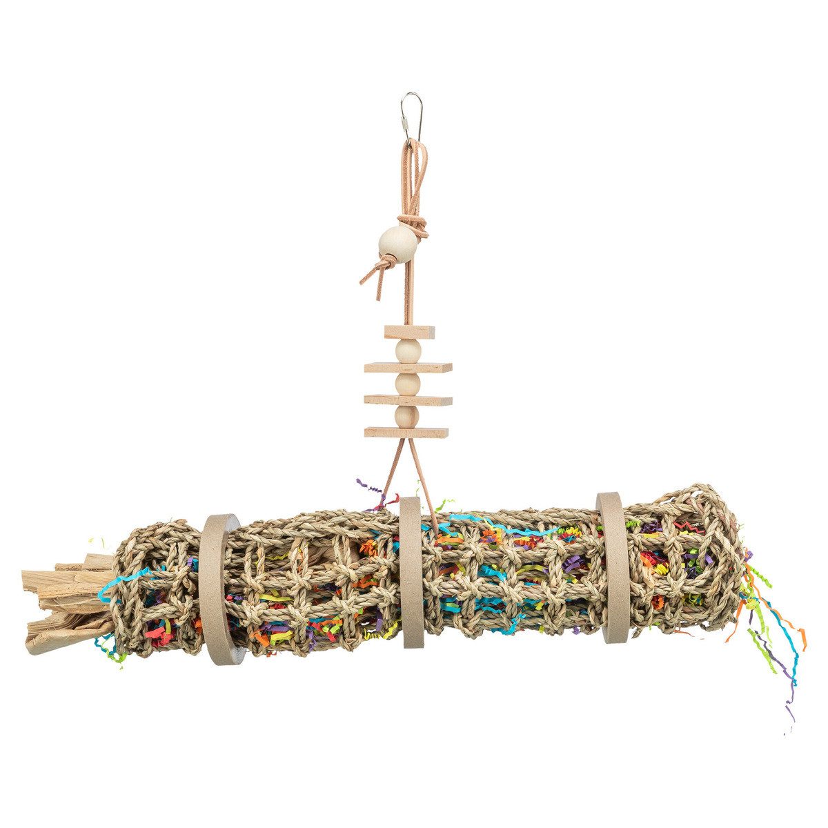 Vogel Naturspielzeug Aus Sisalseil – 26 Cm, Mit Palmenblättern Und Manilahanf, 100% Natürliche Materialien