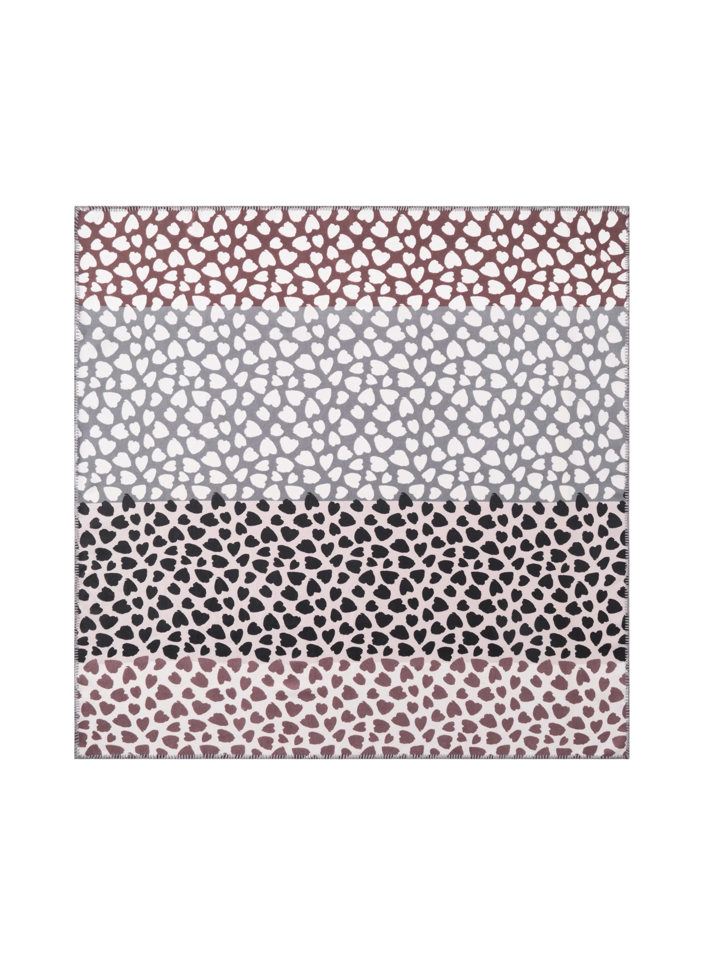 Codello Dreieckstuch Codello Dreieckstuch mit Allover-Herzmuster