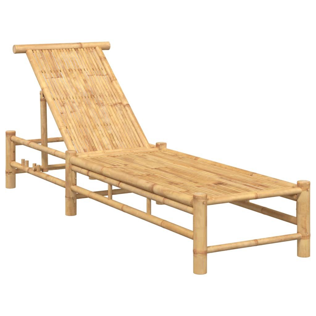 vidaXL Gartenliege Sonnenliege 55x199x30 cm Bambus, 1 St.