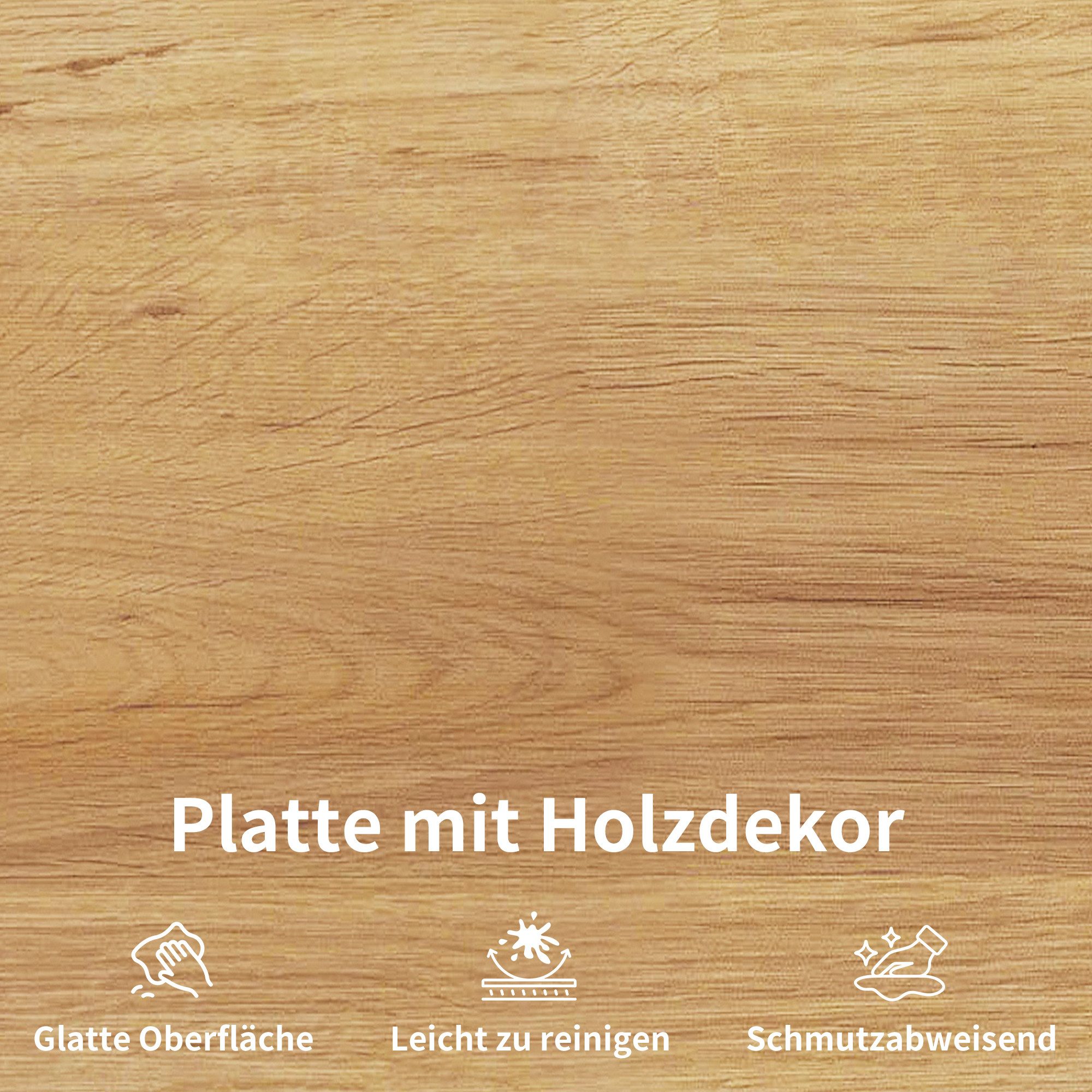 i@home Barhocker Barhocker 2er-Set Holzoptik (Tresenhocker Küchenhocker mit Fußstütze, 2 St., 63 cm, Metallgestell), moderner Barstuhl für Küche & Bar – Bild 3 von 5