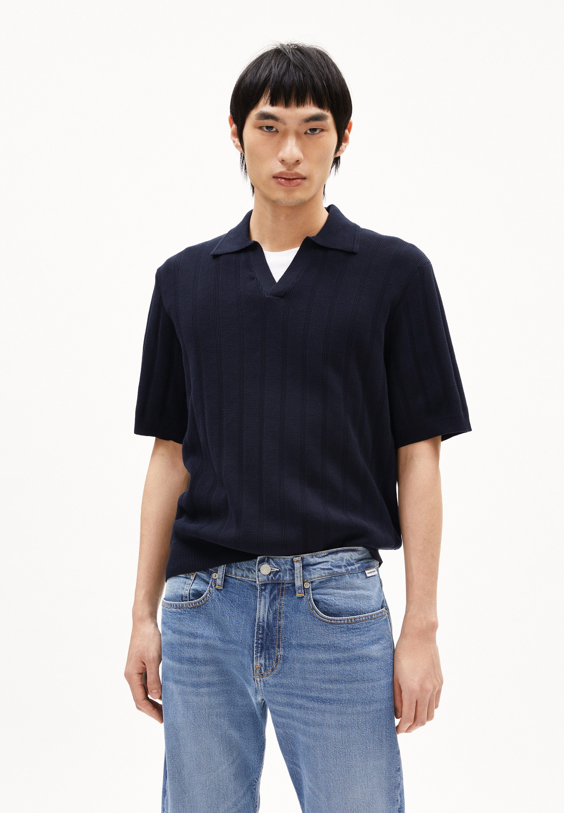 Armedangels Strickpullover AARVEN Strickshirt aus Bio-Baumwolle Regular Fit günstig online kaufen