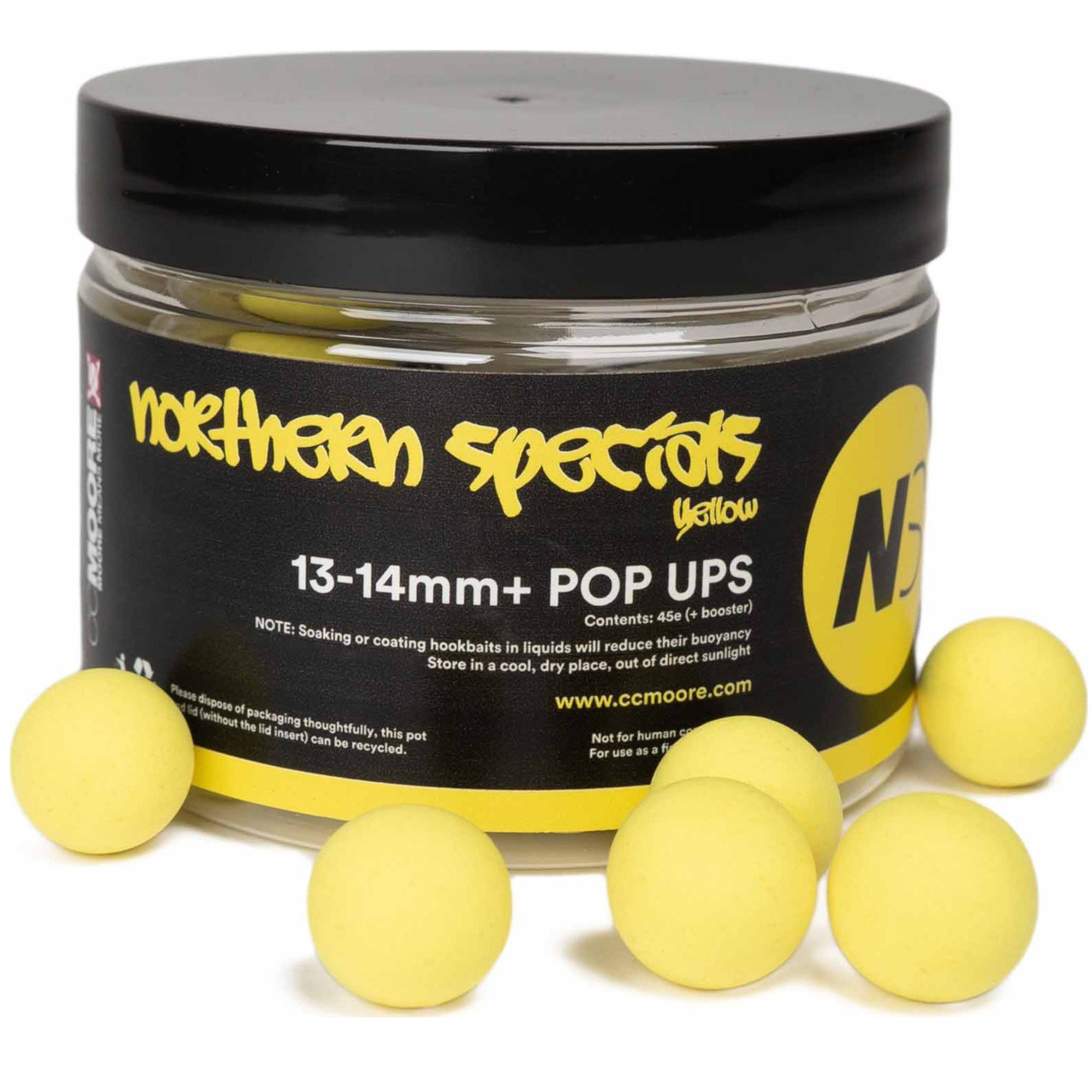 CC Moore Fischboilies NS1 Pop Ups + Yellow 13-14mm (45)