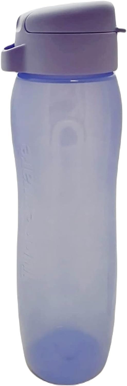 TUPPERWARE Trinkflasche Tupperware EcoEasy schmale Trinkflasche 750ml in lila