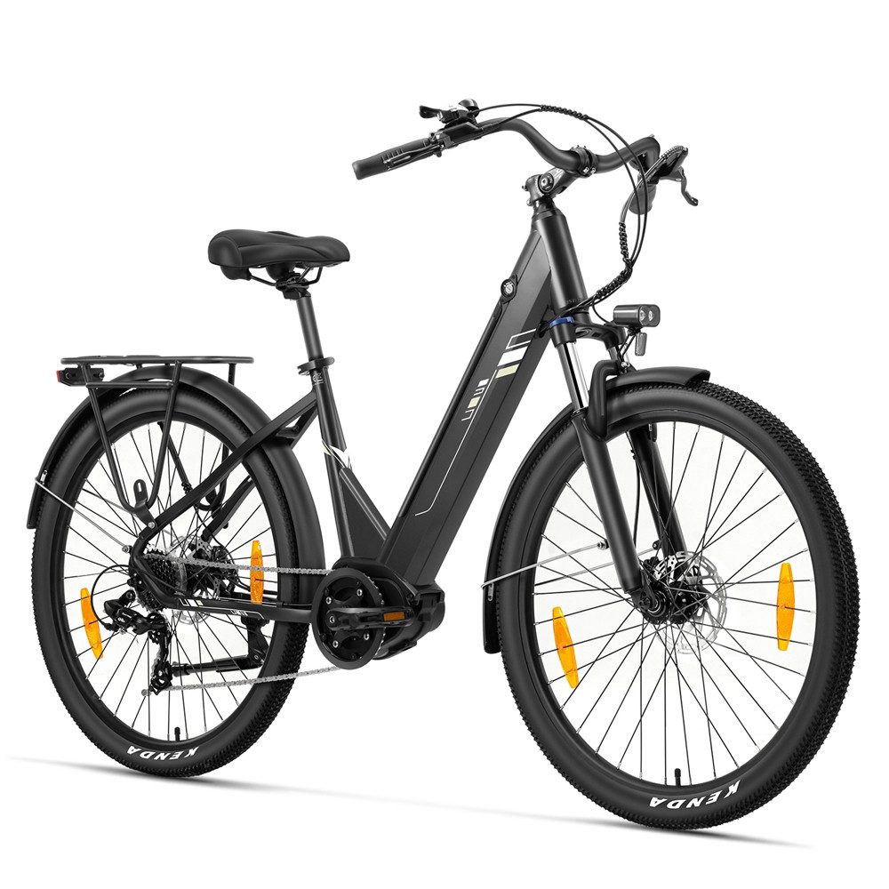 Touroll E-Bike Trekkingrad Urbano 3, 7 Gang, Kettenschaltung, Mittelmotor, 468 Wh, 25km/h, 250W/36V, 468Wh, 120km, Shimano 7‑Gang