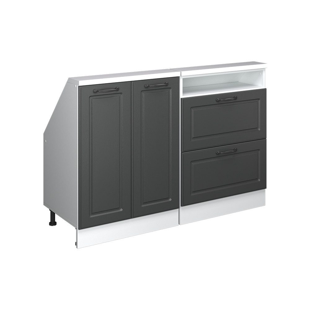 Vicco Unterschrank R-Line, Anthrazit Landhaus/Weiß, 120 günstig online kaufen