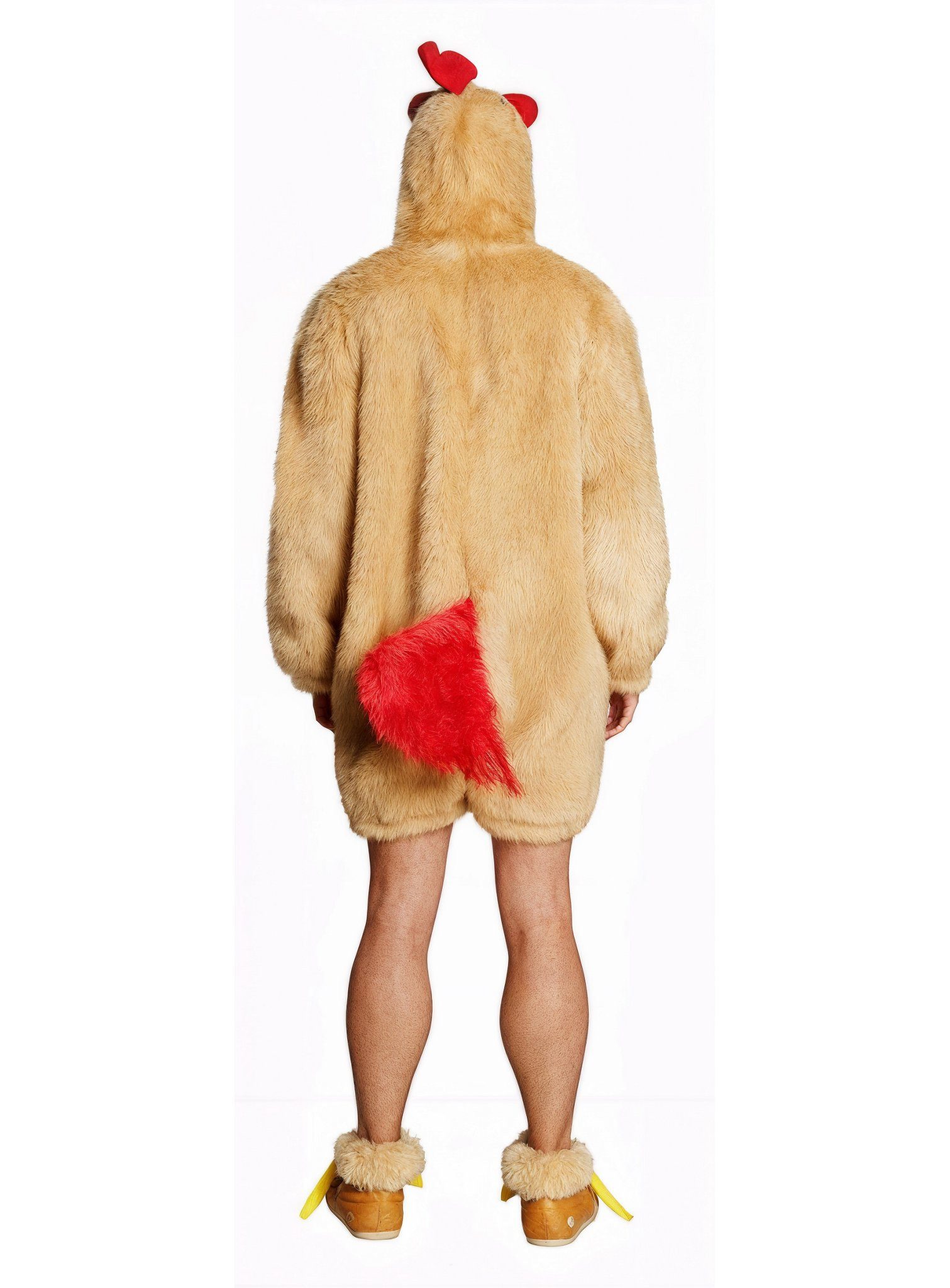 Metamorph Kostüm Verrücktes Huhn Kostüm - Faschingskostüm Halloween, Einfach ein brauner Hühner-Overall - was gibt's denn da zu gackern?