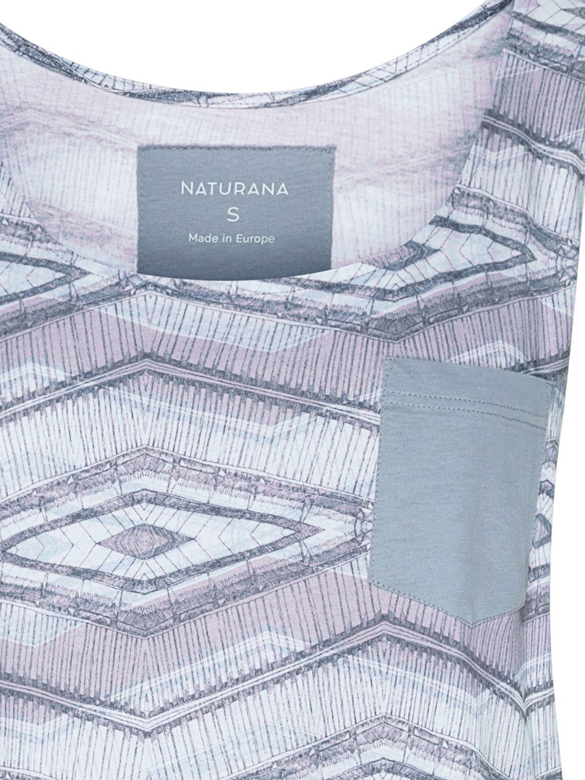 Damen Tops Naturana Tanktop Damen Tanktop Loungewear (Stück, 1-tlg) Materialmix