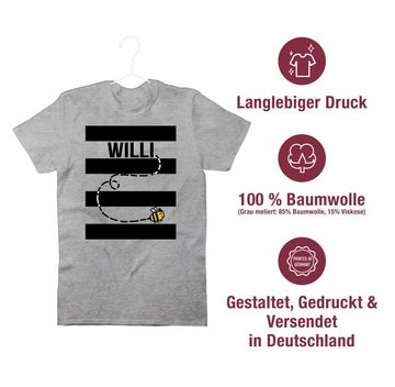 Shirtracer T-Shirt Bienen Kostüm Willi Karneval Outfit