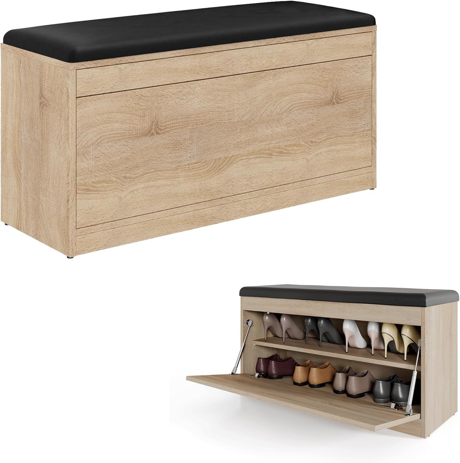 Platan Room Schuhschrank Schuhregal mit Sitzkissen, günstig online kaufen