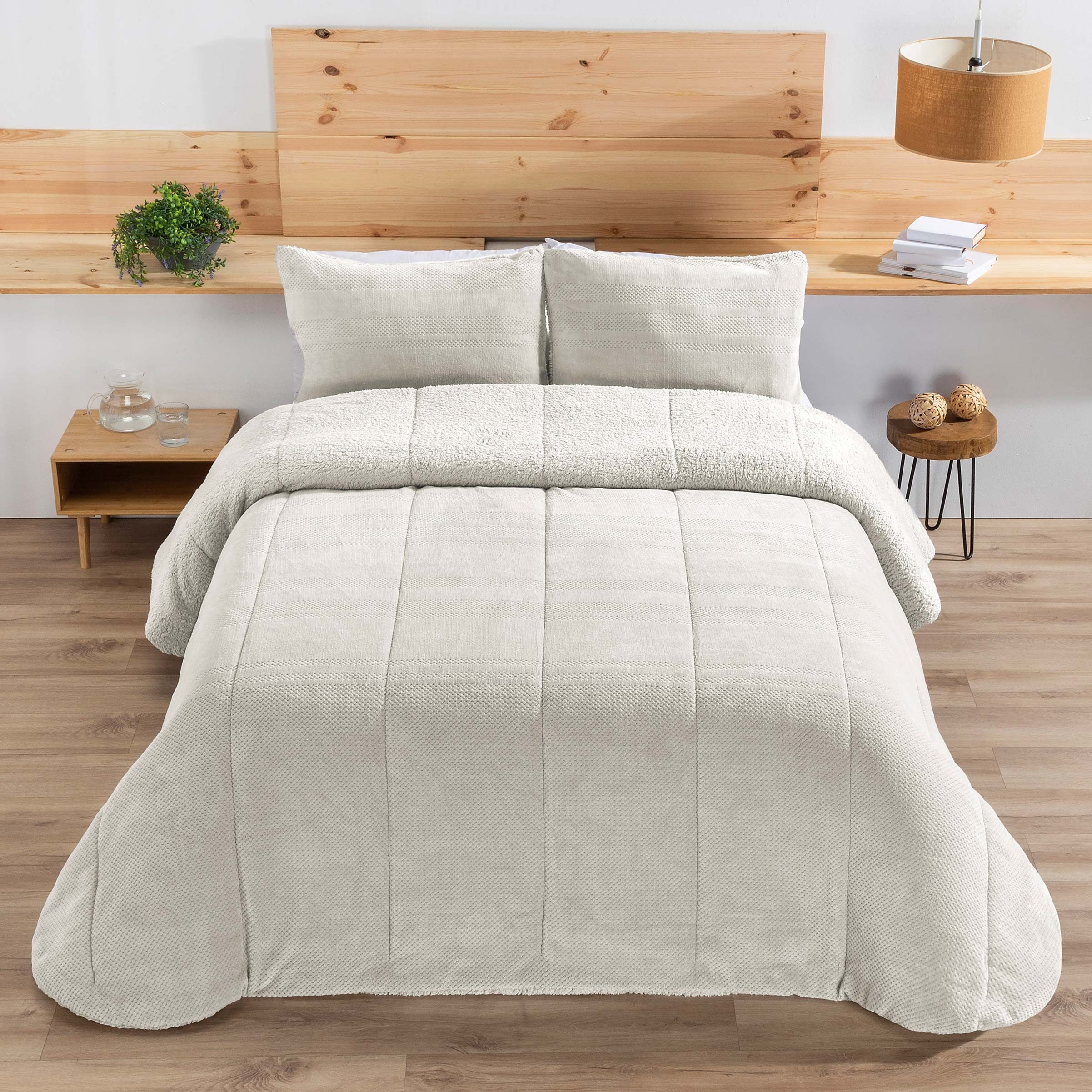 Überwurf Flauschige und warme Decke inkl. 2 Kissenbezüge, Manterol, 235x260 günstig online kaufen