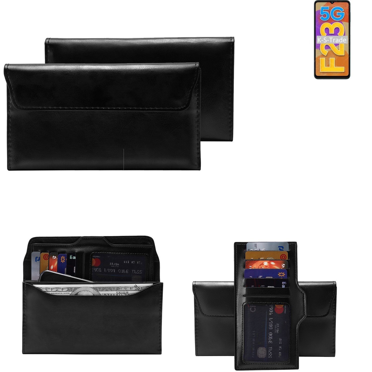 K-S-Trade Handyhülle für Samsung Galaxy F23 5G, Handy Hülle Schutz Hülle Tasche Schutz Case Handytasche