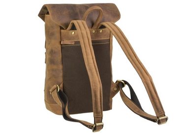 Greenburry Tagesrucksack Vintage, Rucksack, DayPack, BackPack, Leder