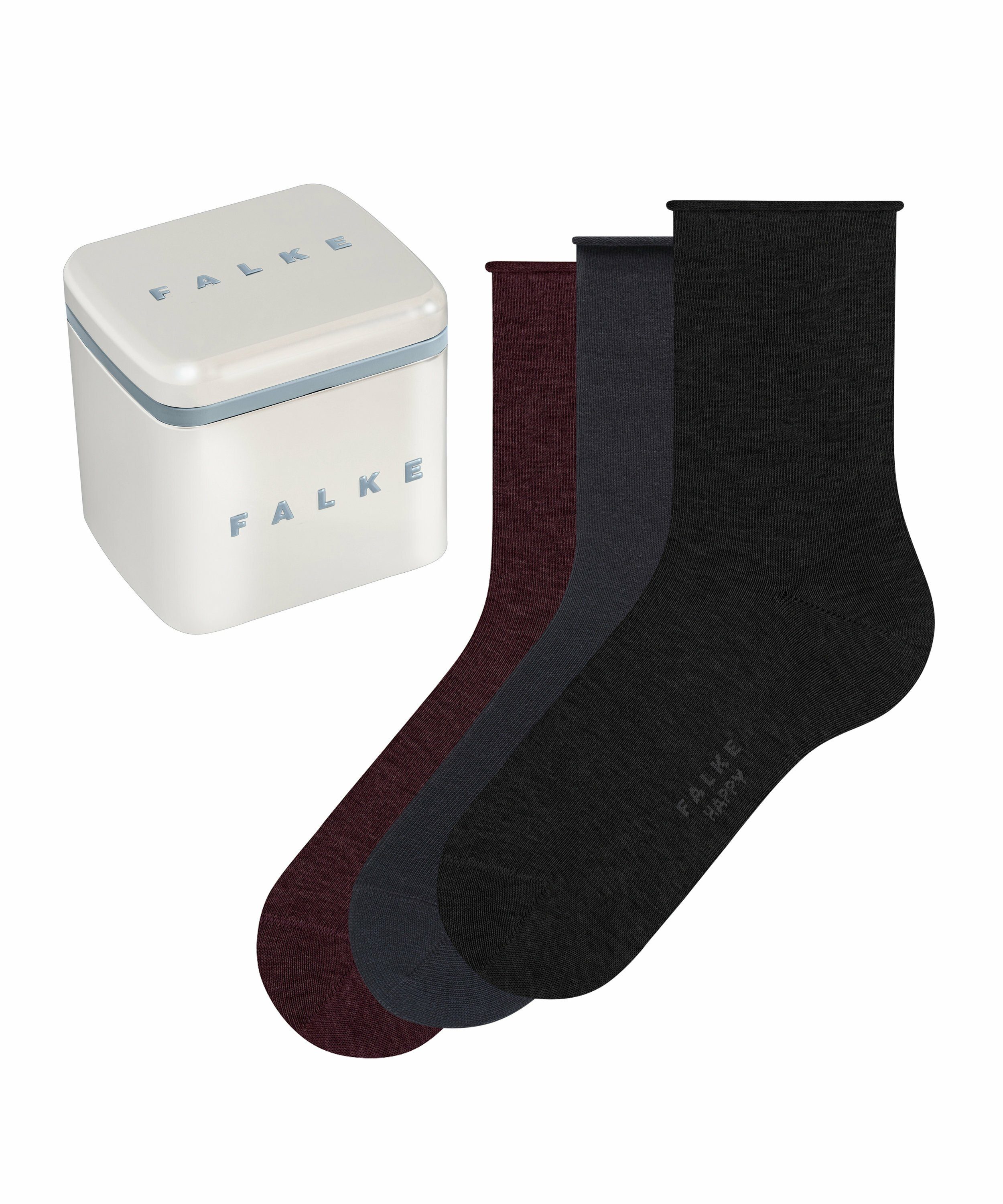 FALKE Socken »Happy Box 3-Pack« (3-Paar) mit Kompakt-Baumwolle online  kaufen | OTTO