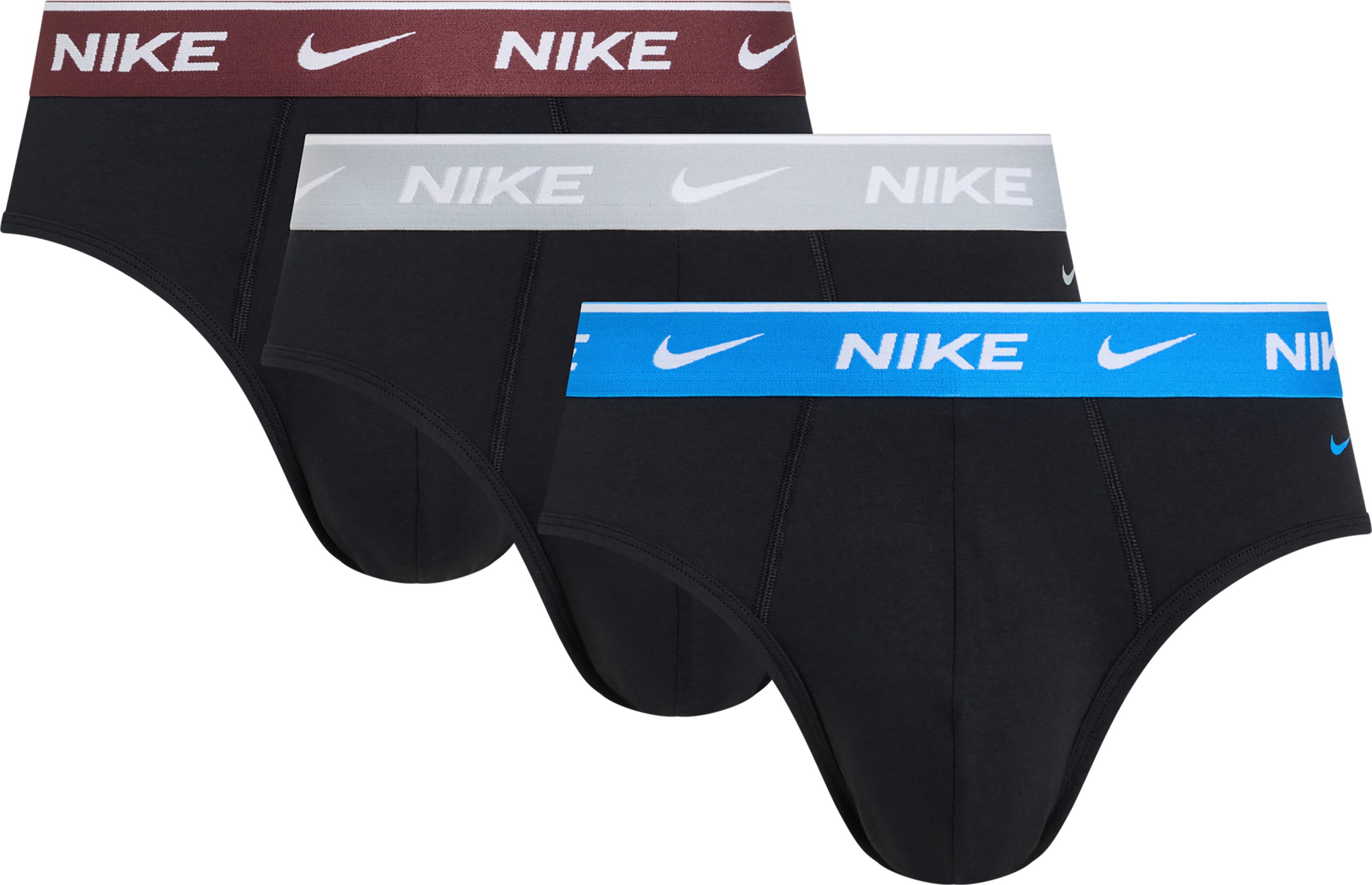 Nike Underwear Slip BRIEF 3PK (Packung, 3-St., 3er) mit Logo-Elastikbund