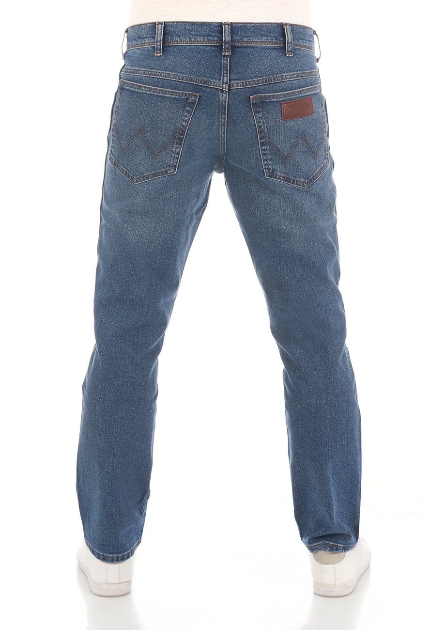 Wrangler Slim-fit-Jeans Herren Jeanshose Texas Slim Fit Denim Hose mit Stre günstig online kaufen