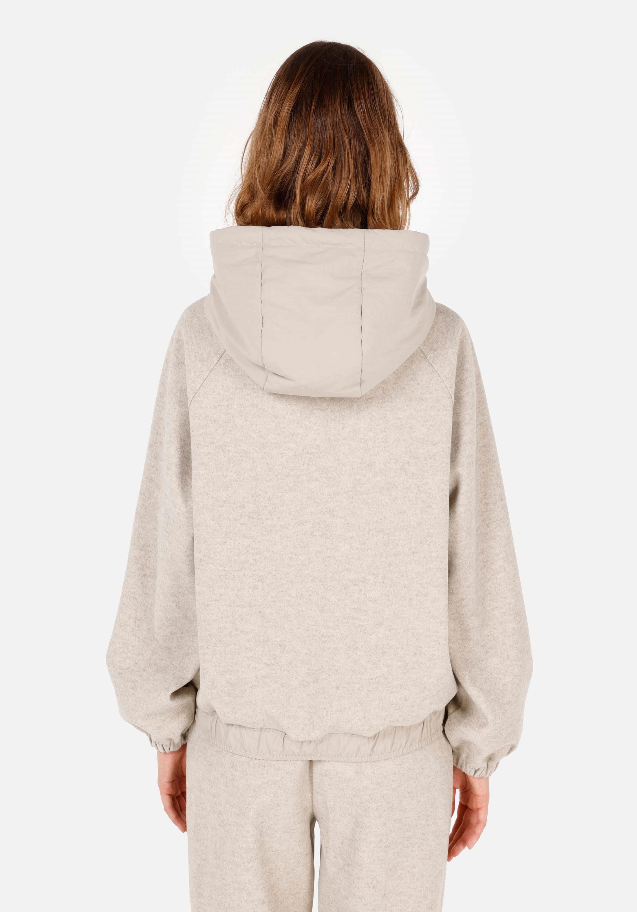 Colins Kapuzenpullover Graues Damen-Sweatshirt mit Kapuze von Colins in normaler Passform – e