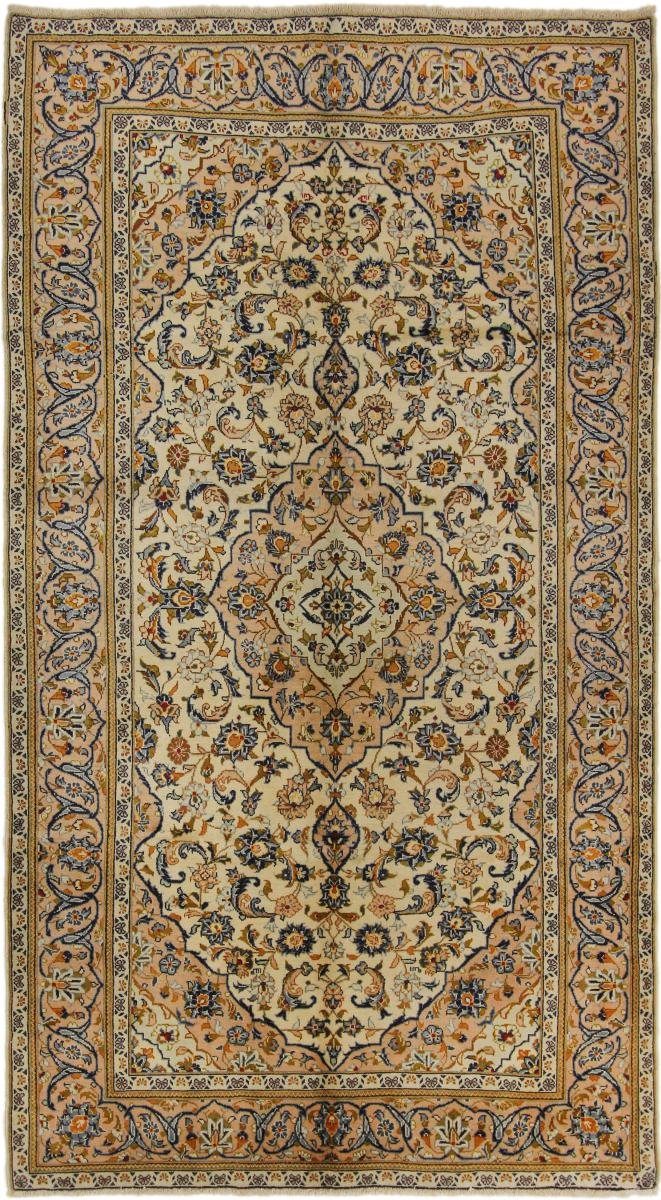 Orientteppich Keshan 149x275 Handgeknüpfter Orientteppich / Perserteppich Läufer, Nain Trading, rechteckig, Höhe: 12 mm