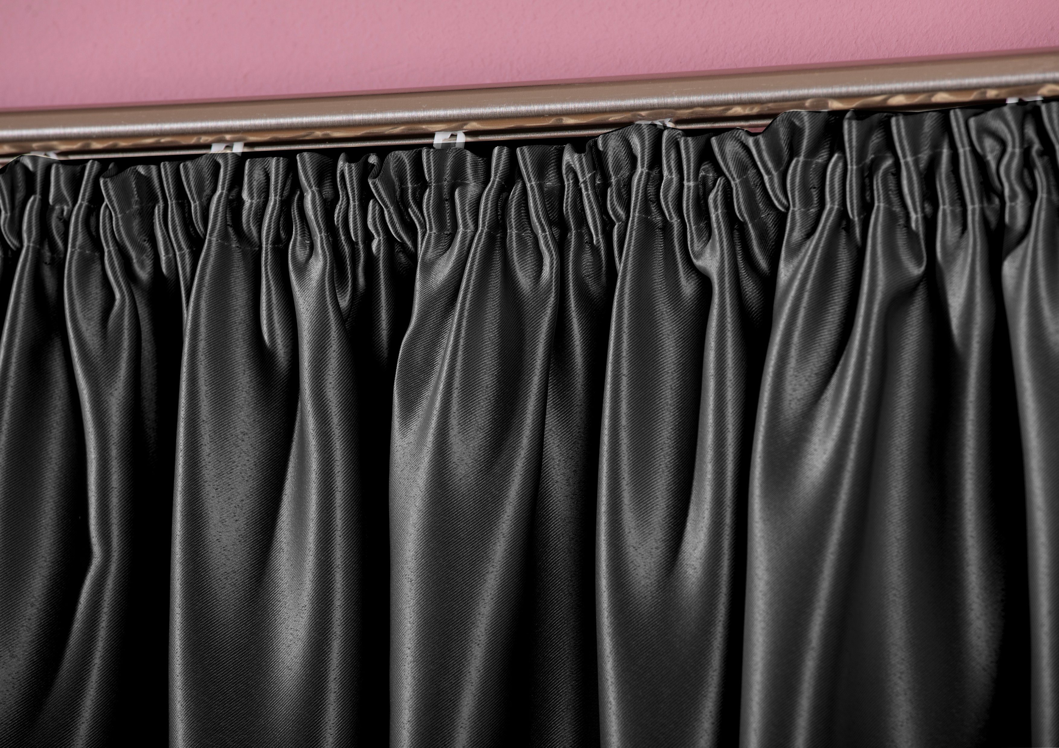 DecoHome24 Vorhang nach Maß Blackout Satin, günstig online kaufen