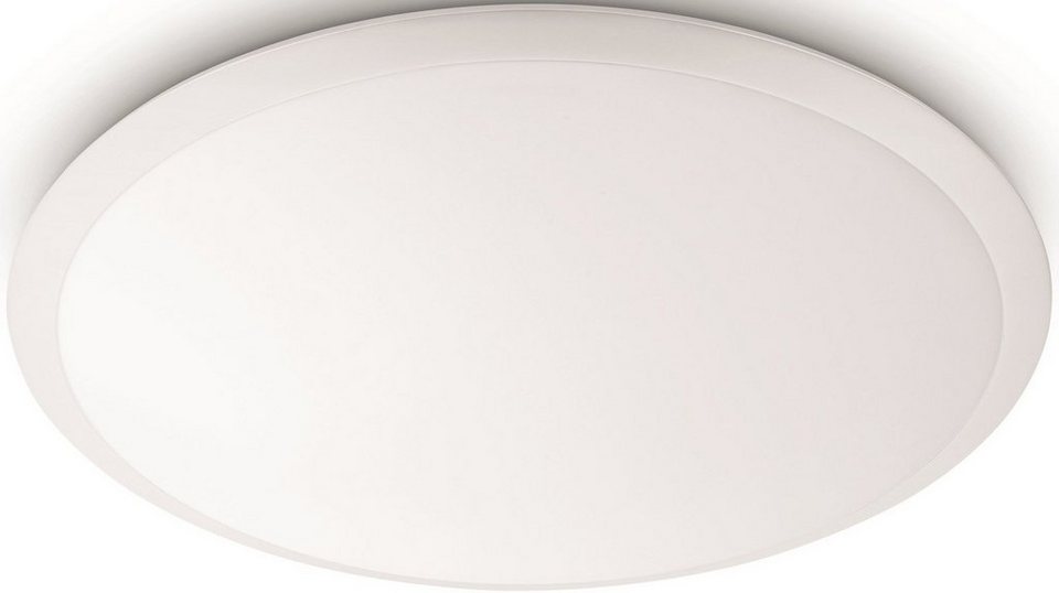 Philips Deckenleuchte Wawel, LED fest integriert, Warmweiß, myLiving LED  Deckenleuchte 2000lm, Weiß