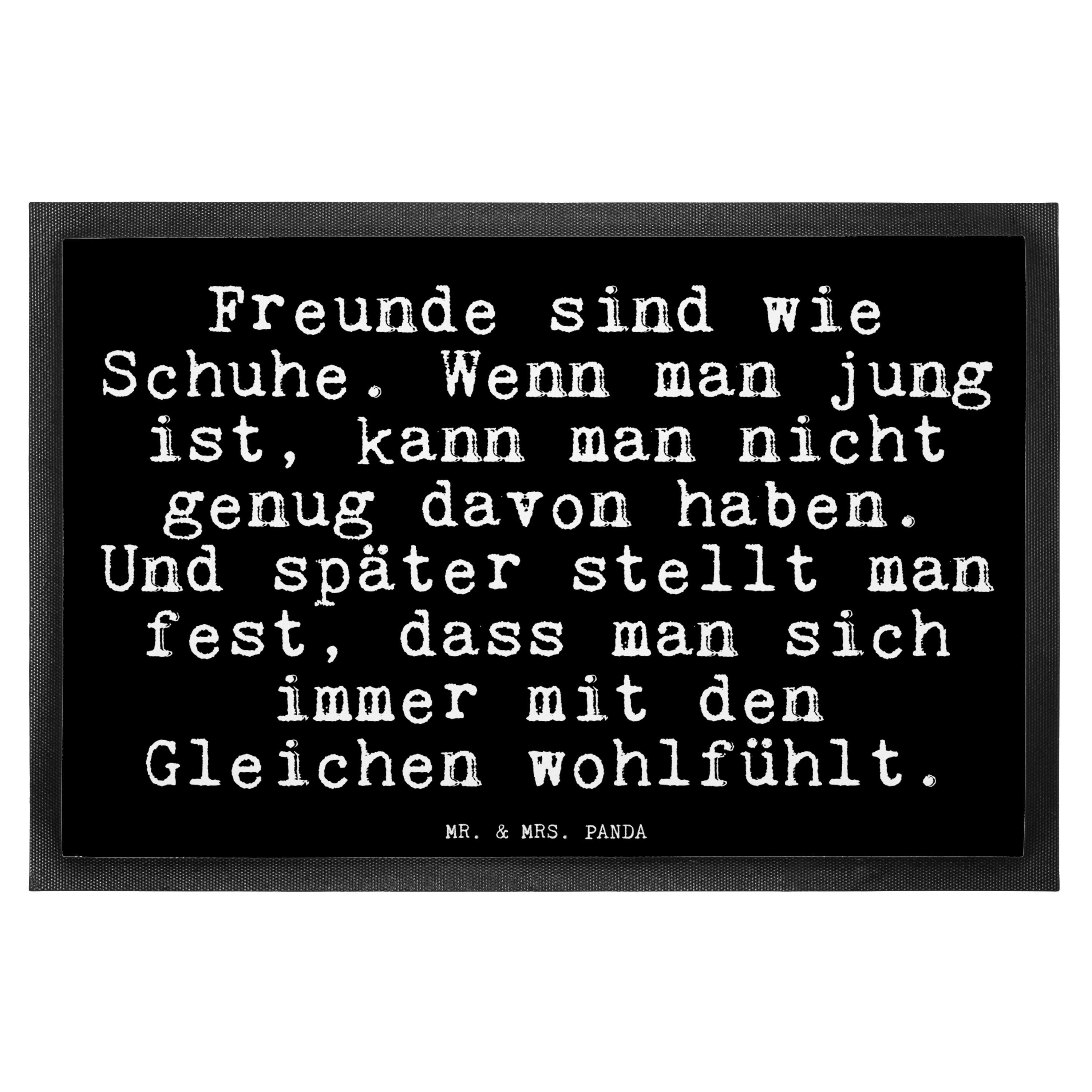 Fußmatte »Freunde sind wie Schuhe.... Schwarz Geschenk
