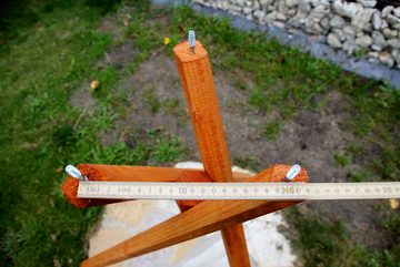 Holzdekoladen Vogelhaus Vogelhaus mit Ständer 47x33 cm wetterfest aus Holz Typ 23