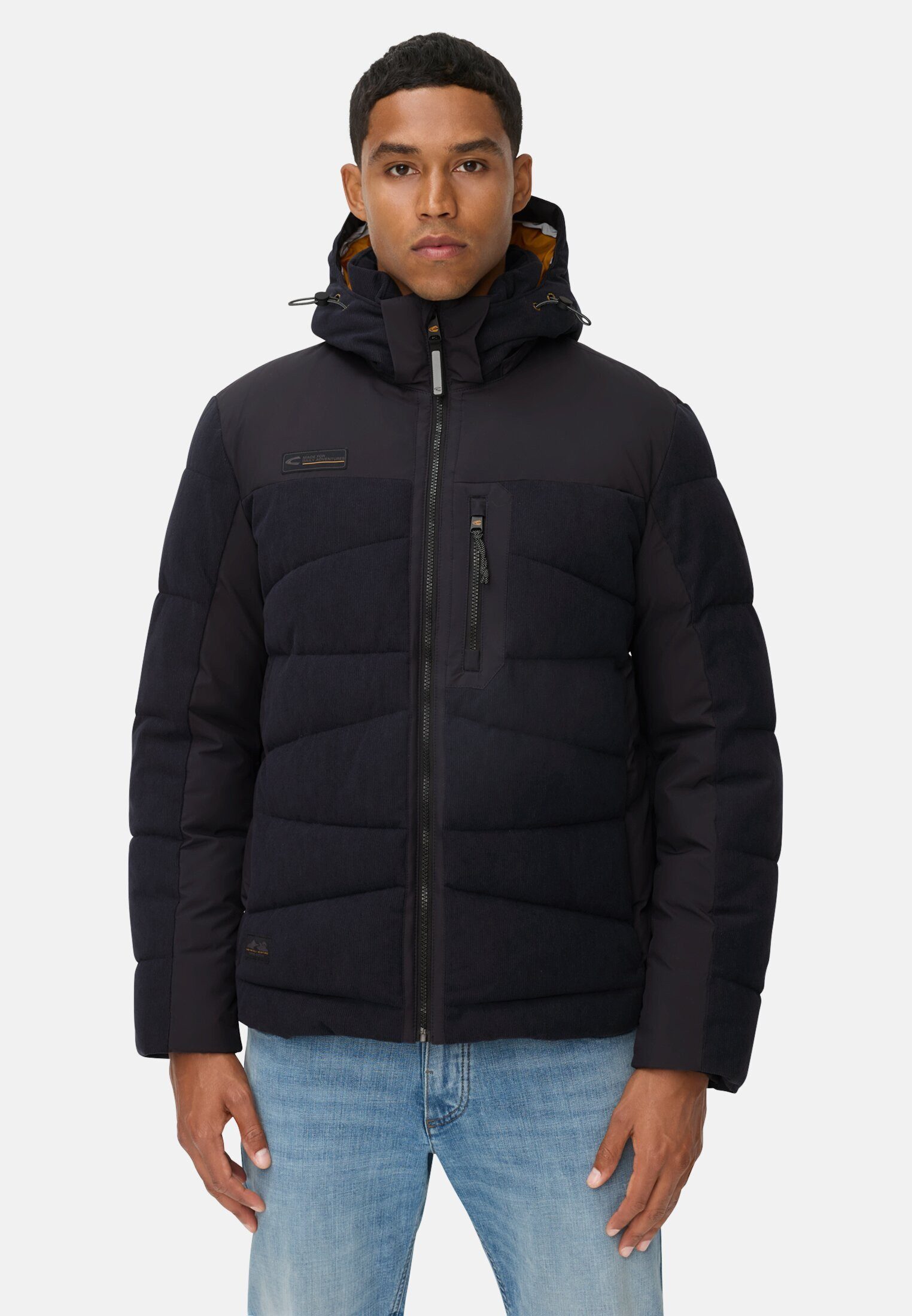 camel active Steppjacke mit abnehmbarer Kapuze Langarm Abnehmbare Kapuze Ma günstig online kaufen