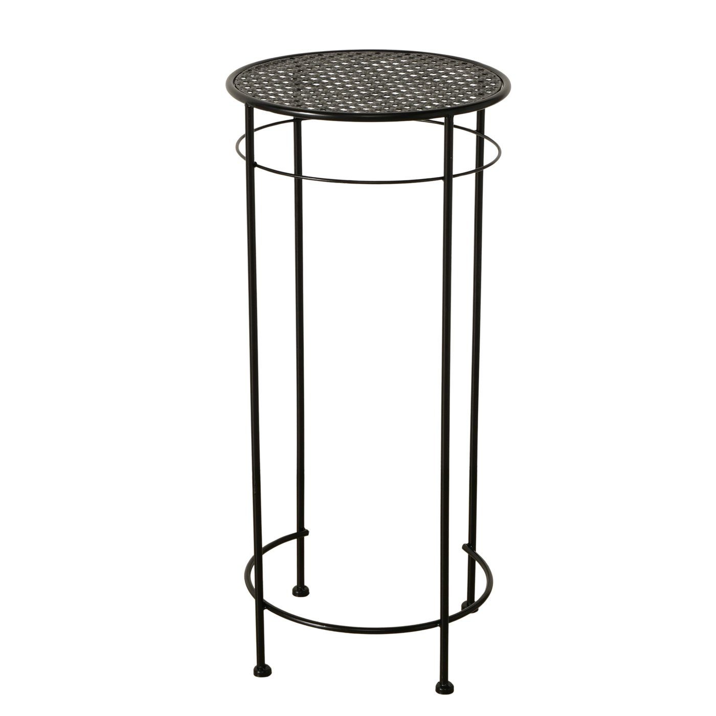Meinposten Beistelltisch MANHATTEN Metalltisch Tisch rund 50-70 cm Höhe Schwarz (1-St., 1 Tisch)