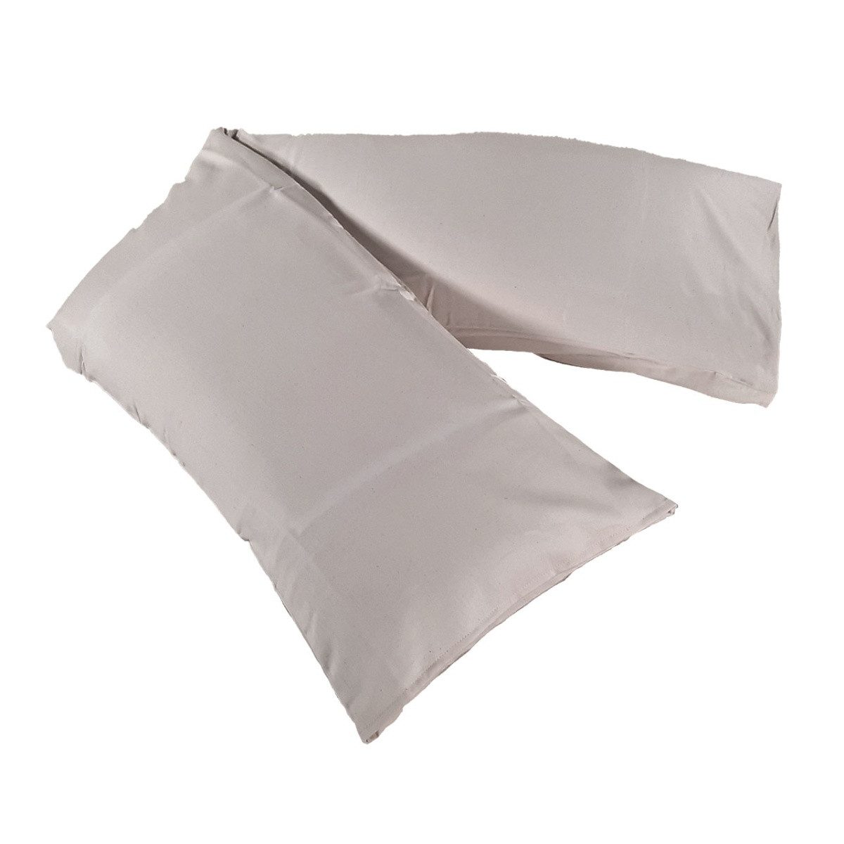 speltex Kissenbezug für Seitenschläferkissen aus Bio Baumwoll Satin, (1 Stück), mit Hotelverschluss