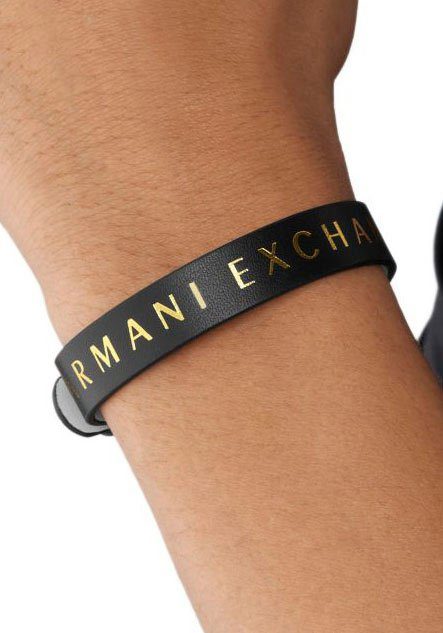 Wenden AXG0108040, ARMANI zum EXCHANGE Armband (Set, AXG0106040 AXG0107040, AXG0109040, anthrazit-schwarz 2-tlg),